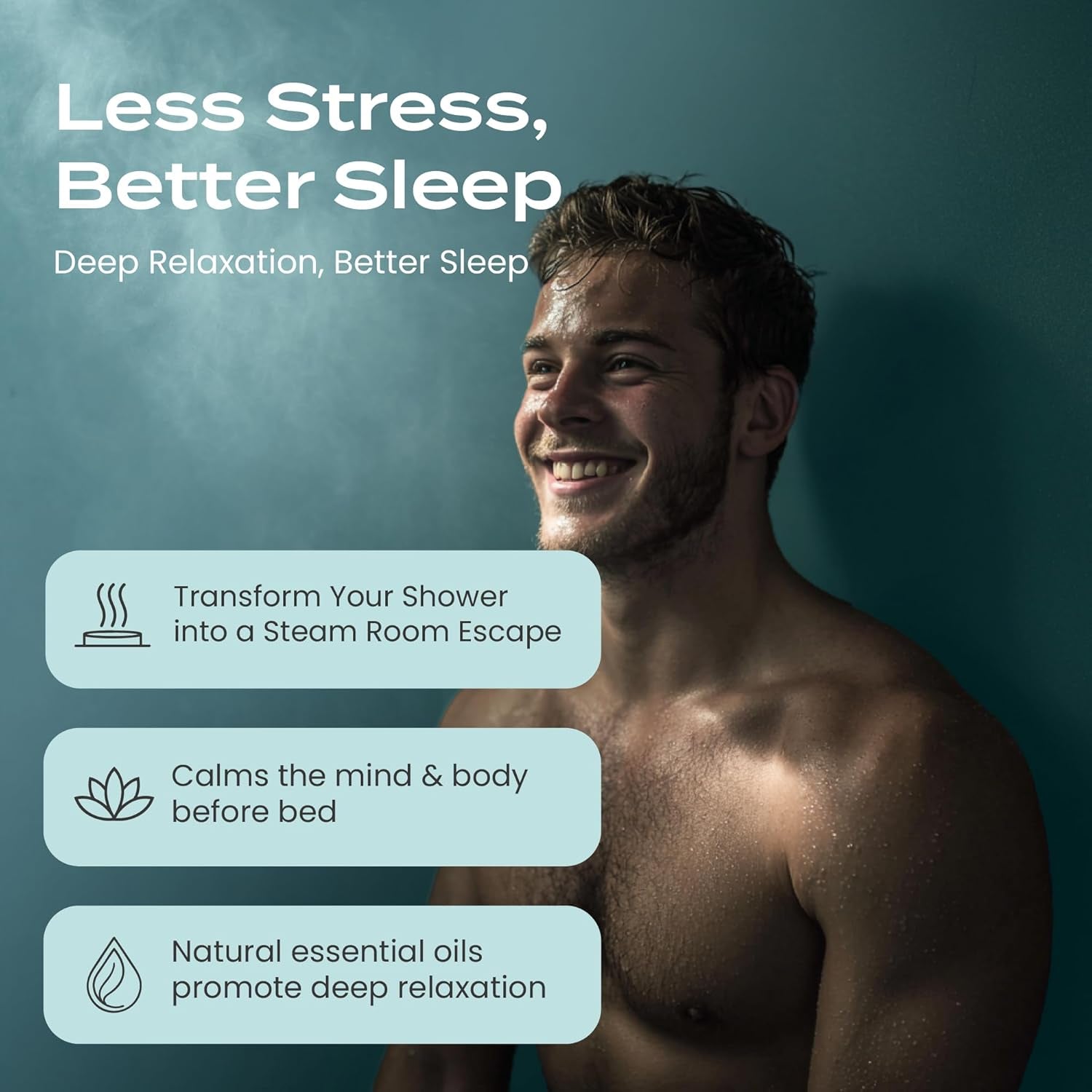 Shower Steamers Aromatherapy 15 Pack - Christmas Stocking Stuffers for Men, Birthday Gifts for Women, White Elephant, Relaxation, Self Care - Eucalyptus