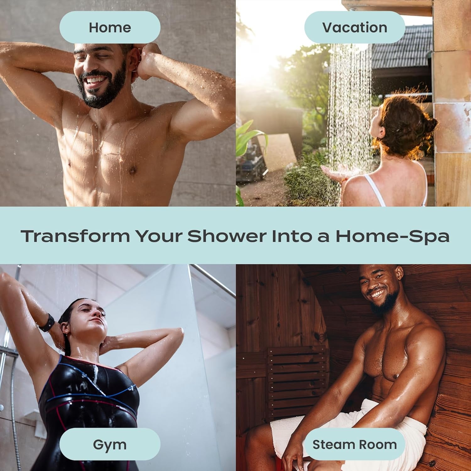 Shower Steamers Aromatherapy 15 Pack - Christmas Stocking Stuffers for Men, Birthday Gifts for Women, White Elephant, Relaxation, Self Care - Eucalyptus