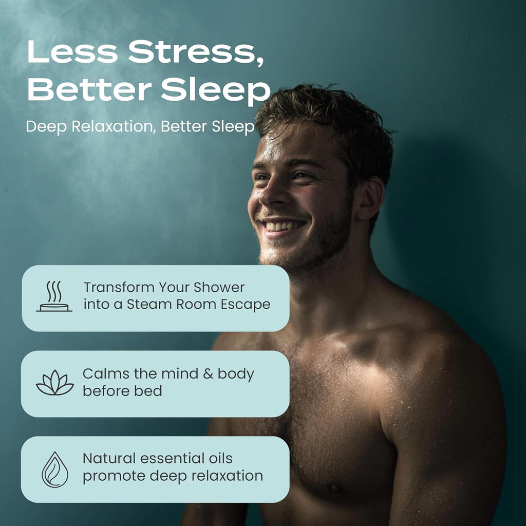 Shower Steamers Aromatherapy 15 Pack - Christmas Stocking Stuffers for Men, Birthday Gifts for Women, White Elephant, Relaxation, Self Care - Eucalyptus
